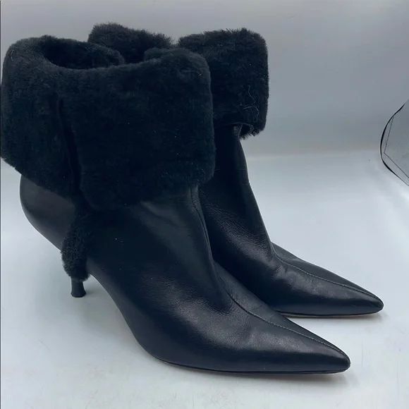 Circa Joan David Designers Ladies Black Leather Booties 8